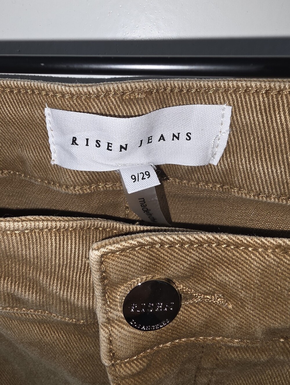 NWT Risen Los Angeles Cargo Jeans In Mocha Size 9/29 - Picture 2 of 9